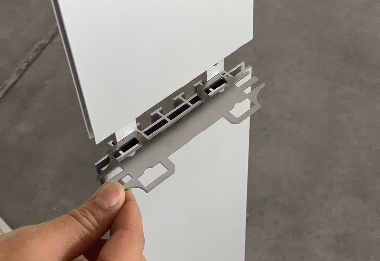 Illuminated wall - ALU STAR system connector Illuminated wall - ALU STAR system connector