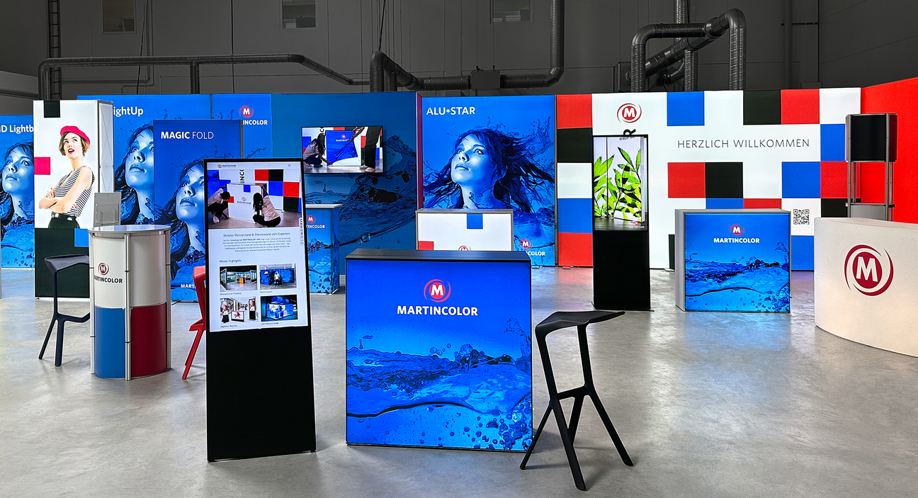 Showroom de paredes iluminadas